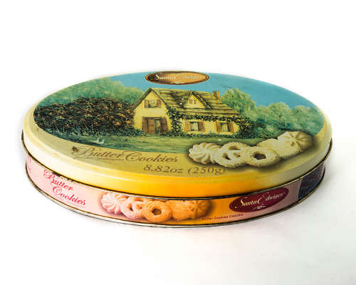 Vintage Santa Edwiges Butter Cookies Tin