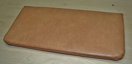 Retro 1970s Art Deco Revival Faux Leather and Bakelite Clutch Bag signed Retriever by Pointer