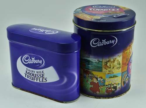 Pair of Collectible Contemporary Cadbury Chocolate Tins