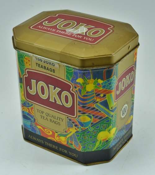 Collectible contemporary Joko tin