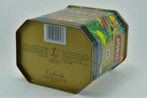 Collectible contemporary Joko tin