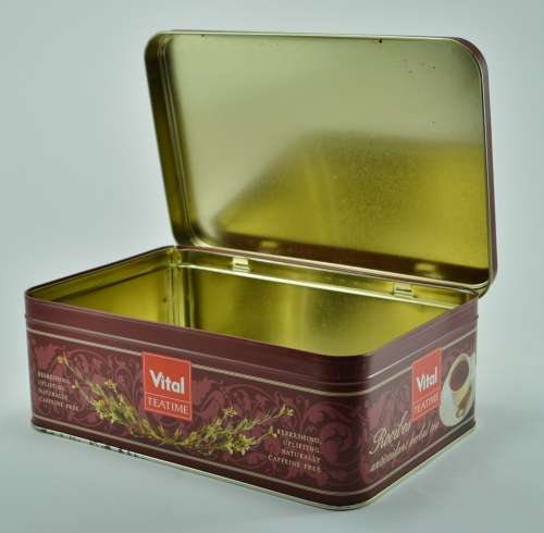 Collectible Vital Teatime Rooibos Antioxidant Herbal Tea Tin