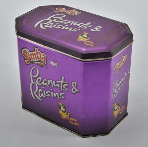 Collectible Simba Peanuts and Raisins Tin