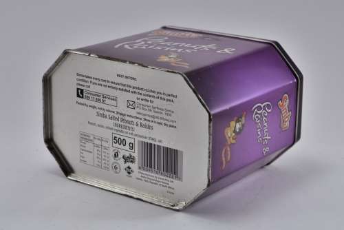Collectible Simba Peanuts and Raisins Tin