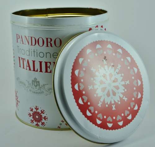 Collectible Pandoro Traditional Italian Christmas Cookie Tin