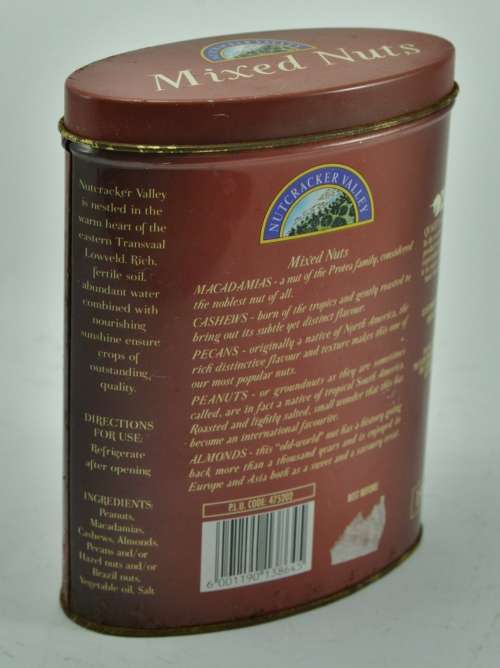 Collectible Pair of Tins - Nutcracker Valley Mixed Nuts and Streamers Traditional Mix