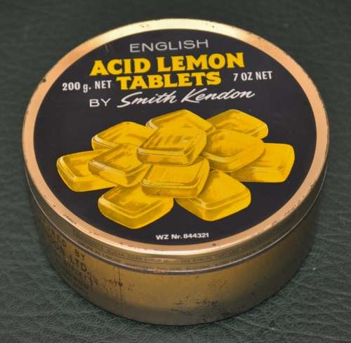 Small Vintage Smith Kendon Acid Lemon Tablets Tin