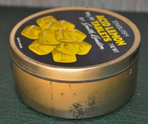 Small Vintage Smith Kendon Acid Lemon Tablets Tin