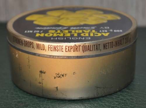 Small Vintage Smith Kendon Acid Lemon Tablets Tin