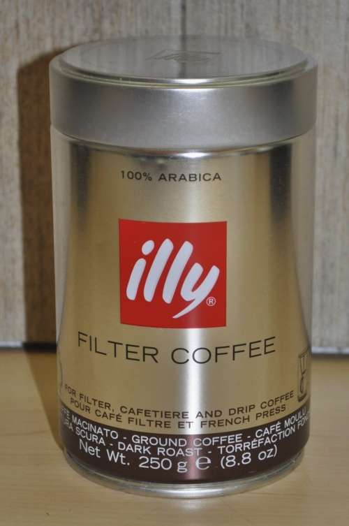 Contemporary Collectible illy Filter Coffee Tin