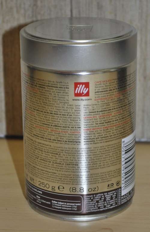 Contemporary Collectible illy Filter Coffee Tin
