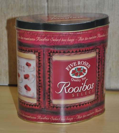 Collectible Five Roses Rooibos Select Tea Caddy Tin