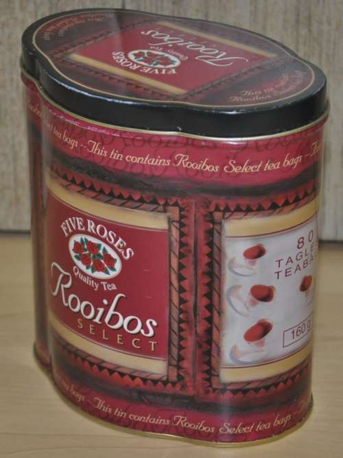 Collectible Five Roses Rooibos Select Tea Caddy Tin
