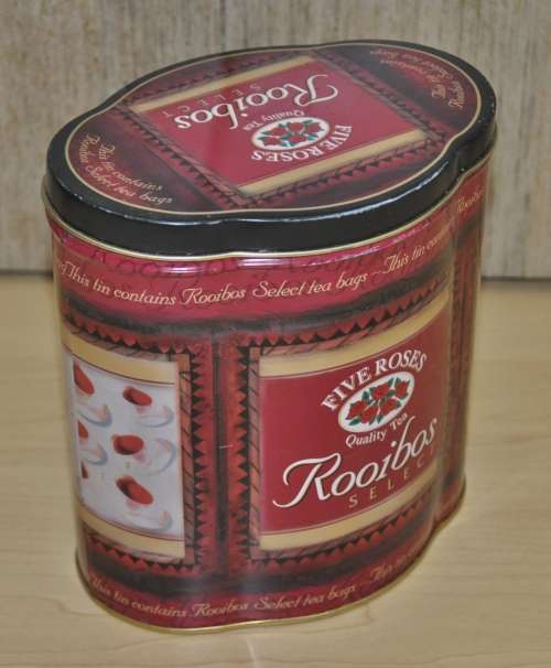 Collectible Five Roses Rooibos Select Tea Caddy Tin