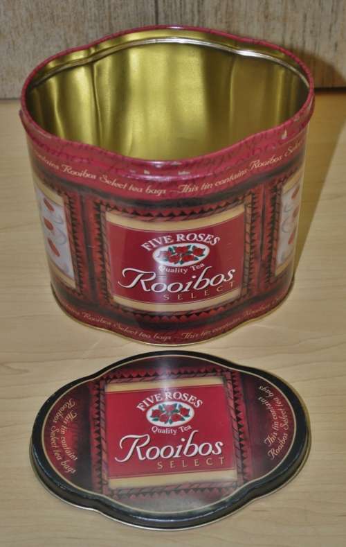 Collectible Five Roses Rooibos Select Tea Caddy Tin