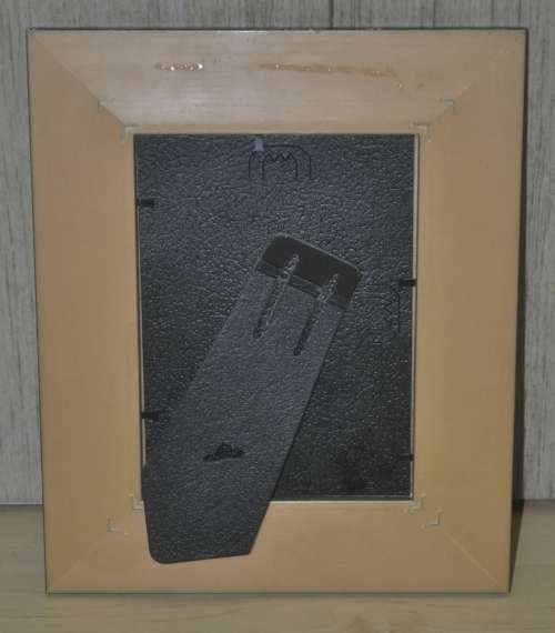 Vintage Bronze and Silver Distressed Wooden Photo Frame