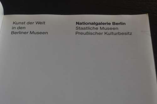 Kunst der Welt in den Berliner Museen, Nationalgalerie Berlin - ISBN 3763020071 (German Edition)