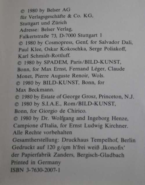 Kunst der Welt in den Berliner Museen, Nationalgalerie Berlin - ISBN 3763020071 (German Edition)