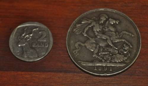 1891 Queen Victoria British Silver `Jubilee Head` Crown - 566 000 Minted