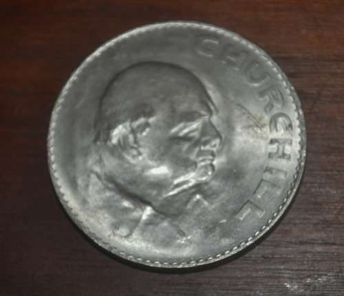 Great Britain 1965 Crown Commemorating Winston Churchill and Queen Elizabeth II