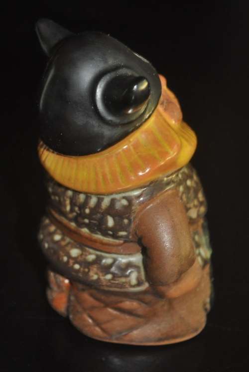 Vintage Rolf Berg Torshalla Sweden Ceramic Glazed Clay Viking Gnome Figurine c1960