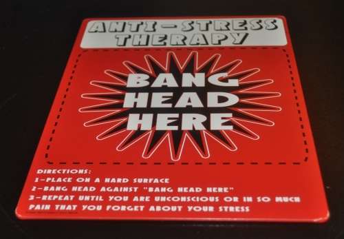 Vintage Style Homourous Tin Anti-Stress Therapy