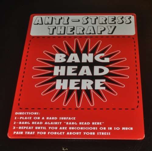 Vintage Style Homourous Tin Anti-Stress Therapy
