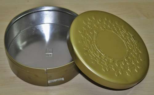 Contemporary, collectible embossed Woolworths Biscuit Tin