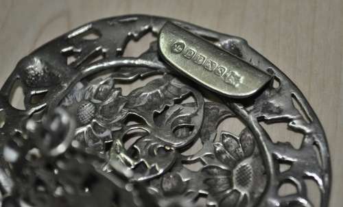 Antique, Victorian, Art Nouveau Floral EPNS Belt c1900