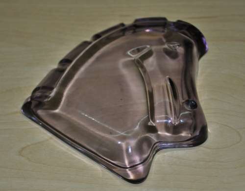 Vintage Art Deco Figural Horse Head Purple and Orange Glass Pin Dishes
