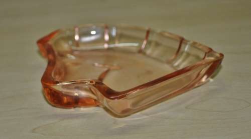 Vintage Art Deco Figural Horse Head Purple and Orange Glass Pin Dishes