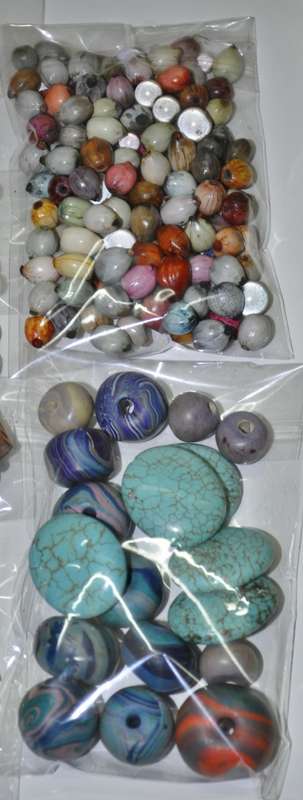 Bulk lot of vintage beads and other jewellery crafting materials