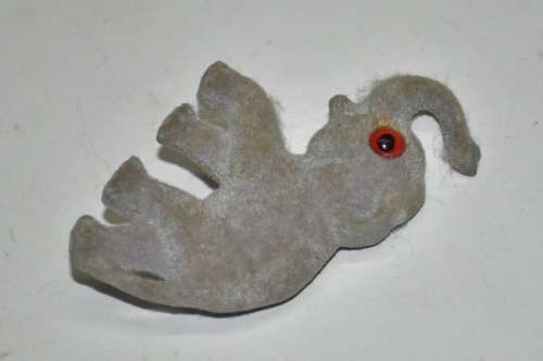 Vintage Carved Bakelite Elephant Pin c1940