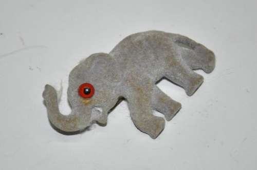 Vintage Carved Bakelite Elephant Pin c1940