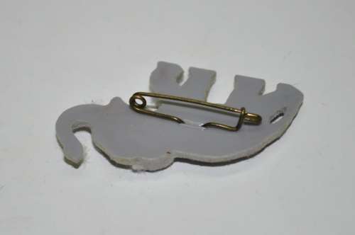 Vintage Carved Bakelite Elephant Pin c1940