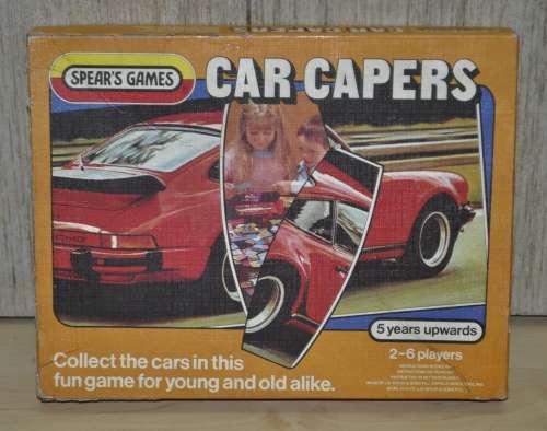 Retro, Vintage, collectible Car Capers Game 1984 J. W. Spears and Sons PLS, Printed in England