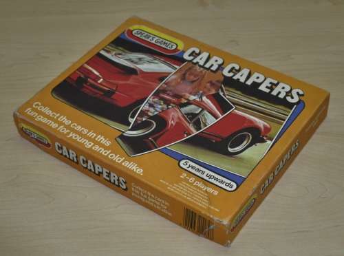 Retro, Vintage, collectible Car Capers Game 1984 J. W. Spears and Sons PLS, Printed in England