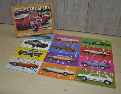 Retro, Vintage, collectible Car Capers Game 1984 J. W. Spears and Sons PLS, Printed in England