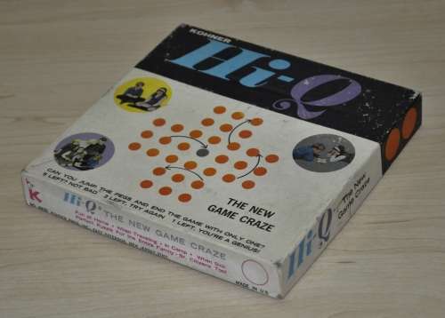Vintage, Collectible Hi-Q Strategy Game No. 6920 c1970 by Kohner Bros. Made in the US