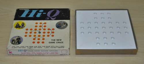 Vintage, Collectible Hi-Q Strategy Game No. 6920 c1970 by Kohner Bros. Made in the US