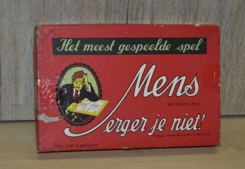 Vintage, Collectible Mens Erger Je Niet Strategy Board Game Made in Holland c1970