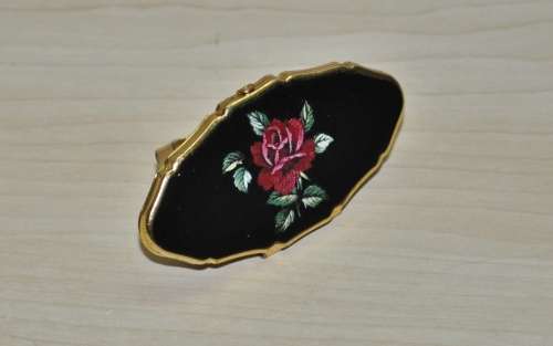 Vintage Gold Tone Stratton Lipstick Compact with Mirror Made in England c1960