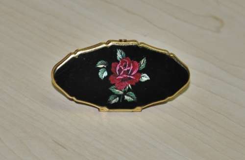 Vintage Gold Tone Stratton Lipstick Compact with Mirror Made in England c1960