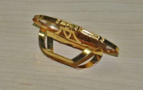 Vintage Gold Tone Stratton Lipstick Compact with Mirror Made in England c1960