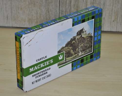Collectible, Vintage Mackie`s Castle Shortbread Fingers Tin