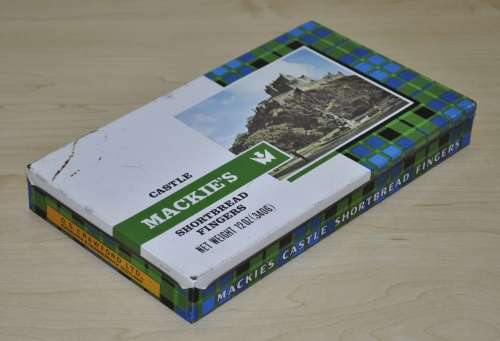 Collectible, Vintage Mackie`s Castle Shortbread Fingers Tin
