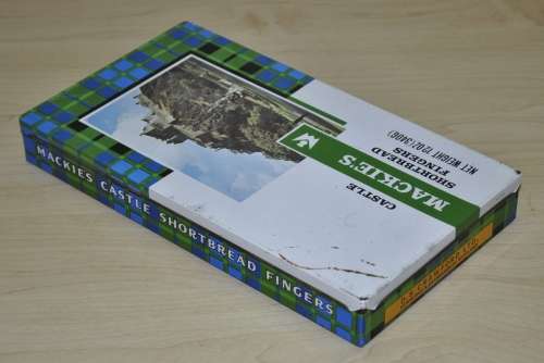 Collectible, Vintage Mackie`s Castle Shortbread Fingers Tin