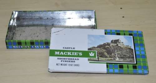 Collectible, Vintage Mackie`s Castle Shortbread Fingers Tin