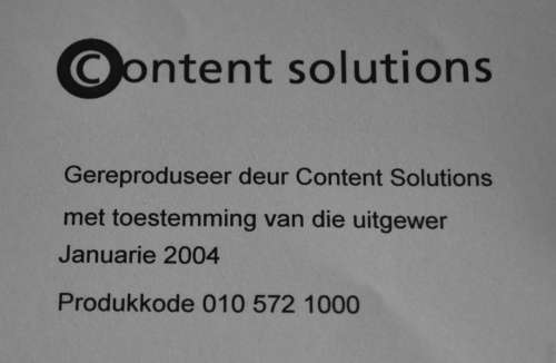 Oeroeg deur Hella S Haasse - Gereproduseer deur Content Solutions Januarie 2004 ISBN0868743062