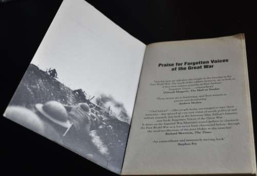 Forgotten Voices of the Great War by Max Arthur ISBN 0091888875
